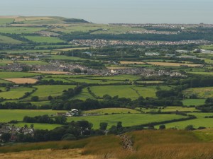 Views from Dent Hill across to the Irish Sea 