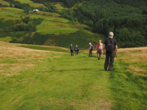 Descending steeply, it got worse, down Dent Hill