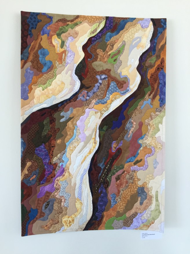 Quilt by Cathryn Zeleny, The Russian River Watershed in Fabric exhibition, Laguna de Santa Rosa Foundation
