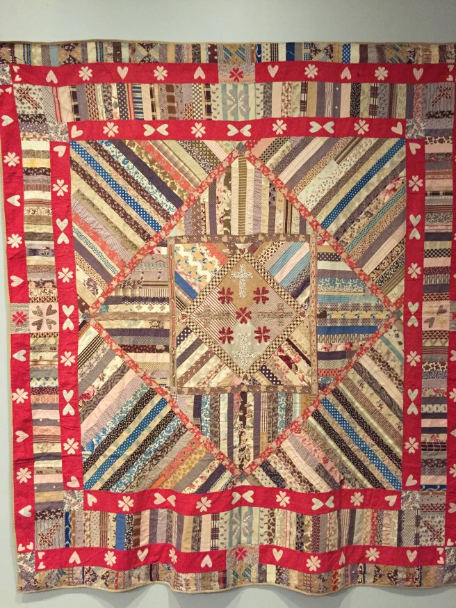 Historic quilt: the hearts and crosses coverlet