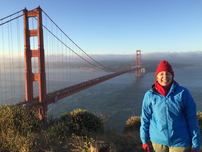 Guess where! And no one looks good in a beanie!