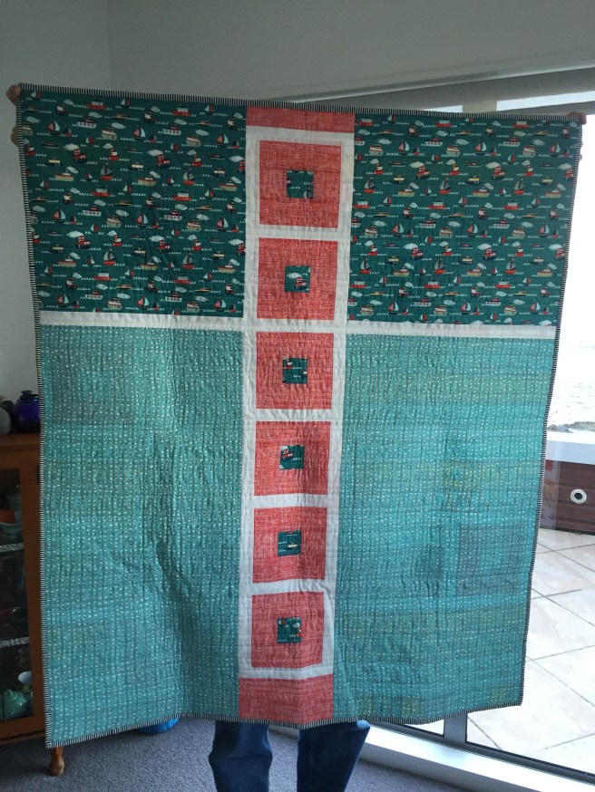 Archie's quilt, back