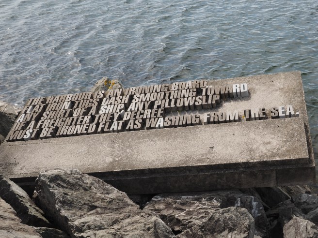 Part of the Wellington writers' walk.